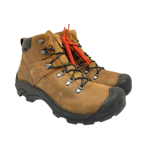 KEEN Men’s Mid-Cut Pyrenees WP Hiking Boots 1002435 Brown/Black Size 13M - Picture 1 of 9